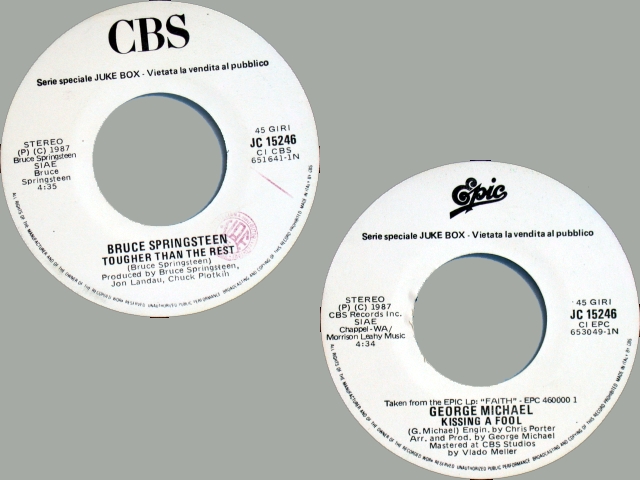 Bruce Springsteen - TOUGHER THAN THE REST / KISSING A FOOL